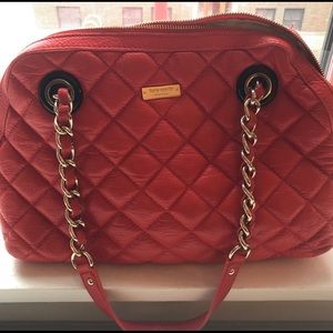 Kate Spade New York Hibiscus Red Quilted Purse